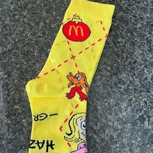 McDonald's Yellow Socks with THE GRINCH & Cindy Lou